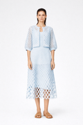 Robe en crochet a doublure amovible Avec son gilet - Maje