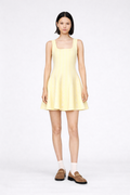 Robe courte en maille jacquard - Maje