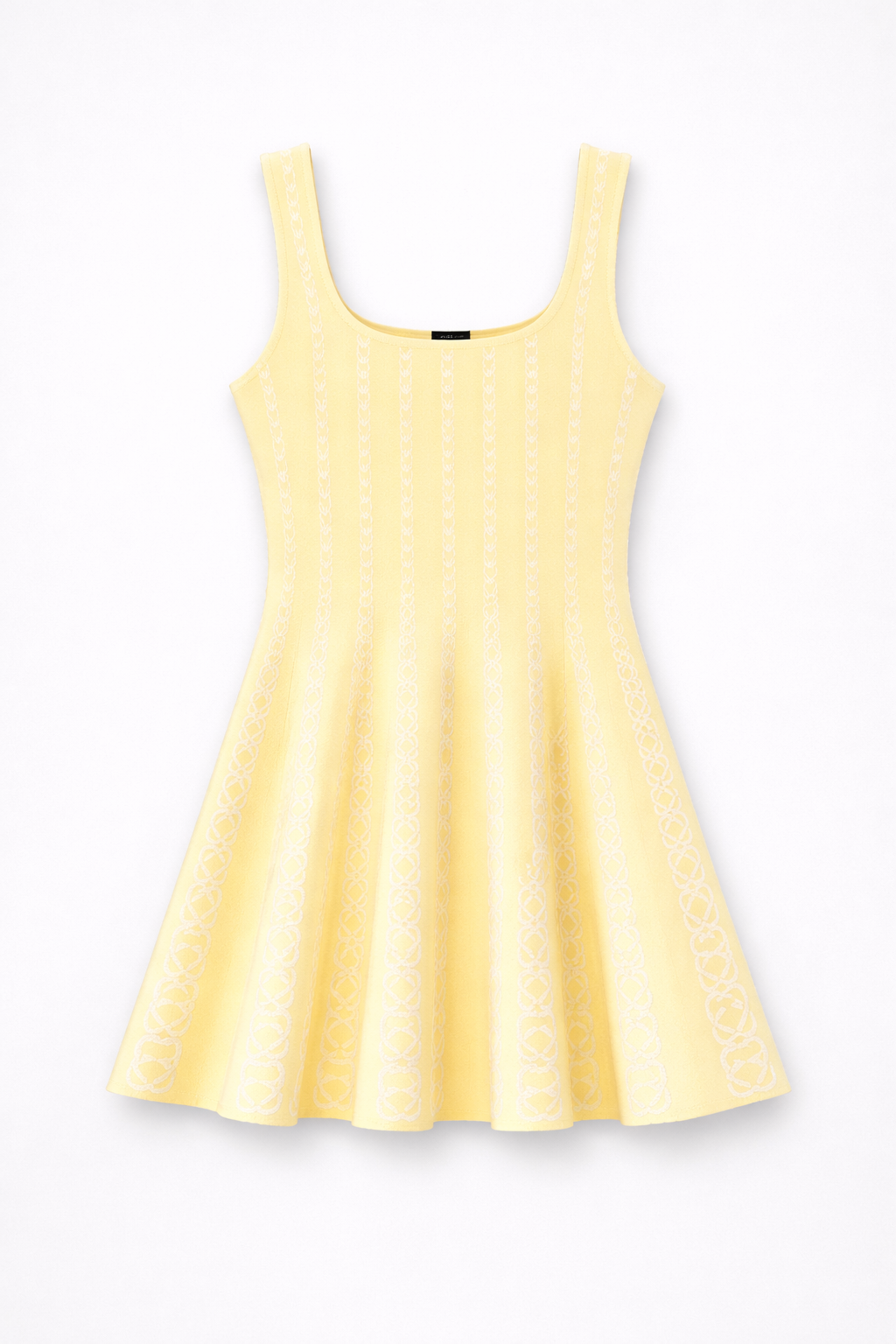 Robe courte en maille jacquard - Maje