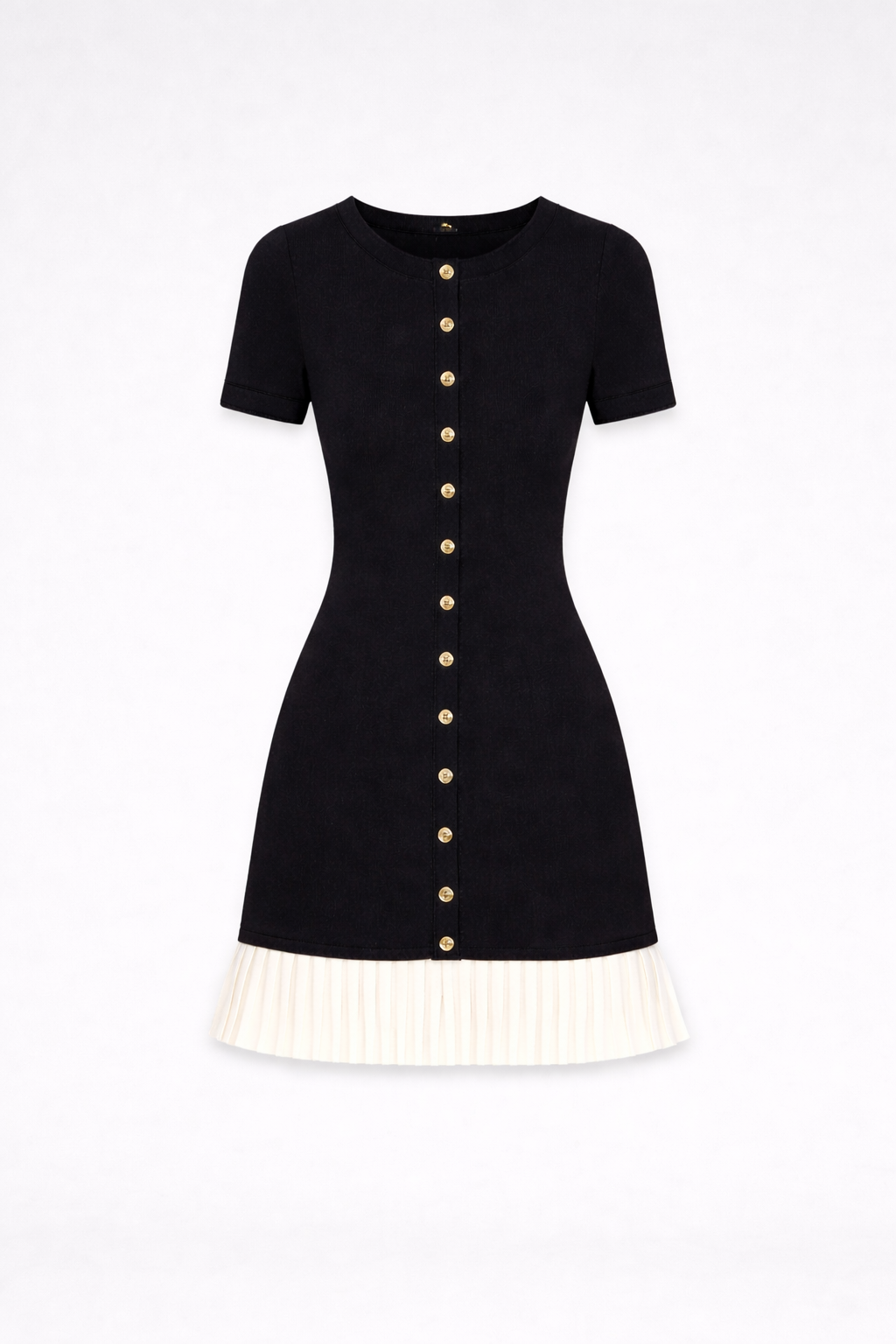 Robe courte en maille à volant - Sandro