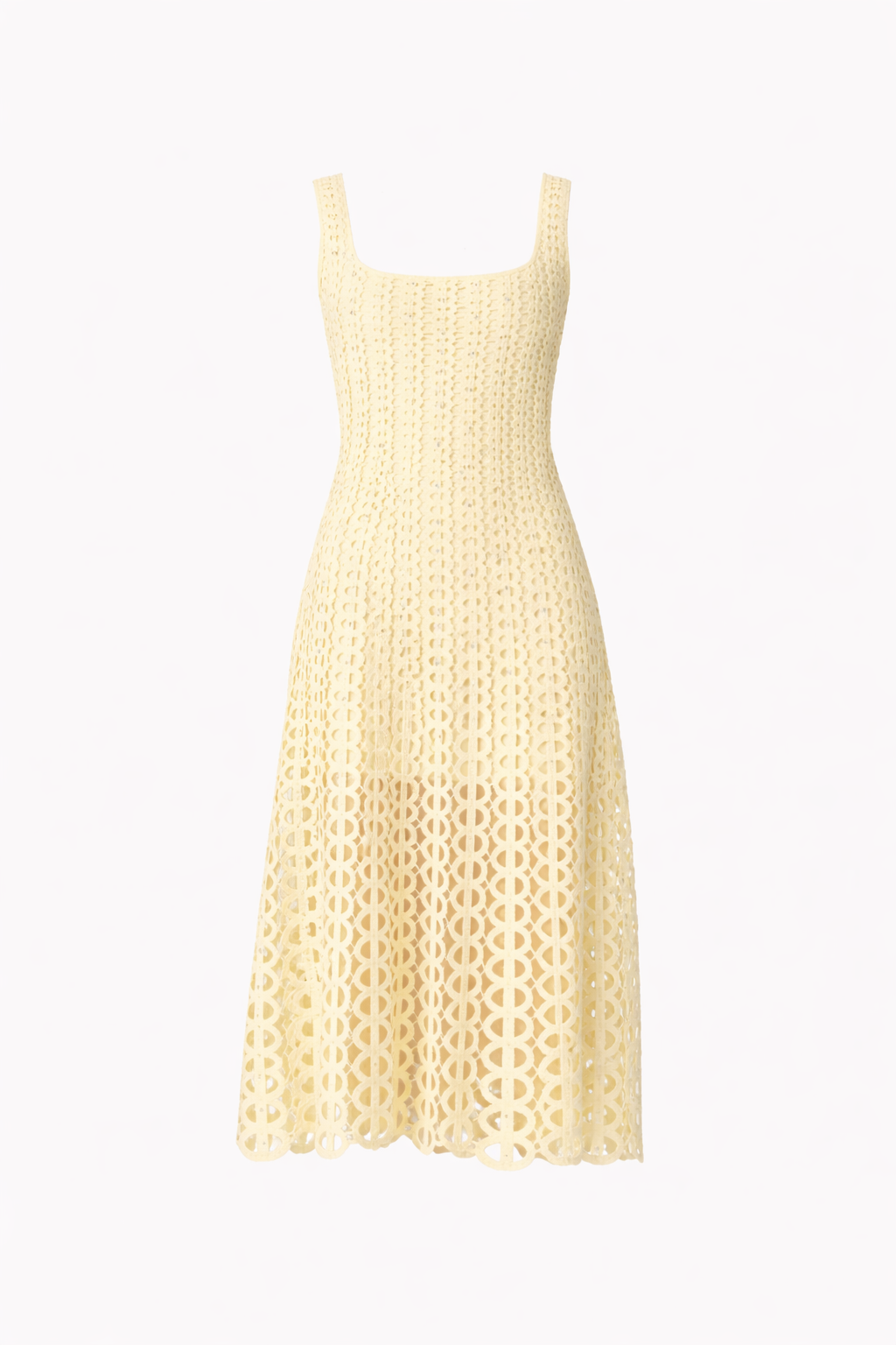 Robe midi en crochet strassé avec son gilet - MAJE